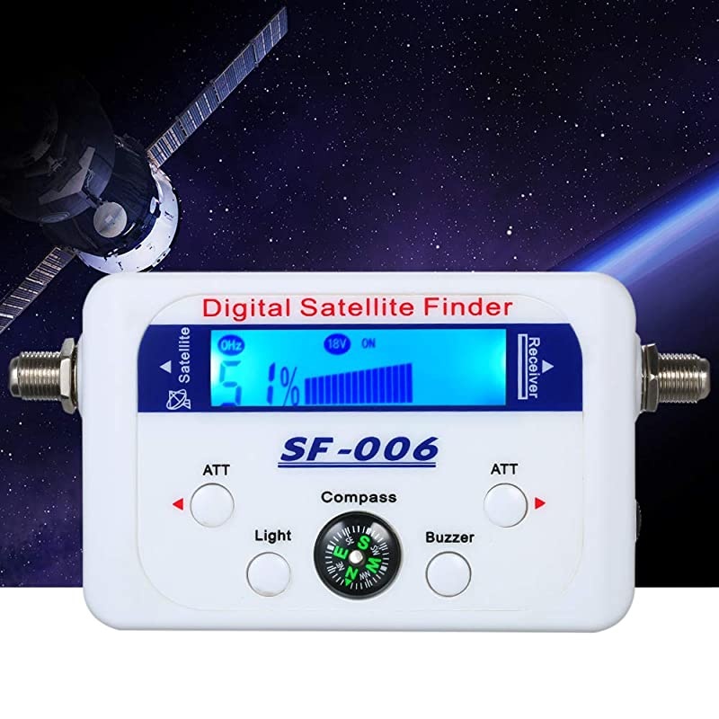 Satellite Signal Meter,  Digital Satellite Finder Satellite Signal Meter Mini Digital Satellite Signal Finder Meter with LCD Display Digital Satfinder with Compass