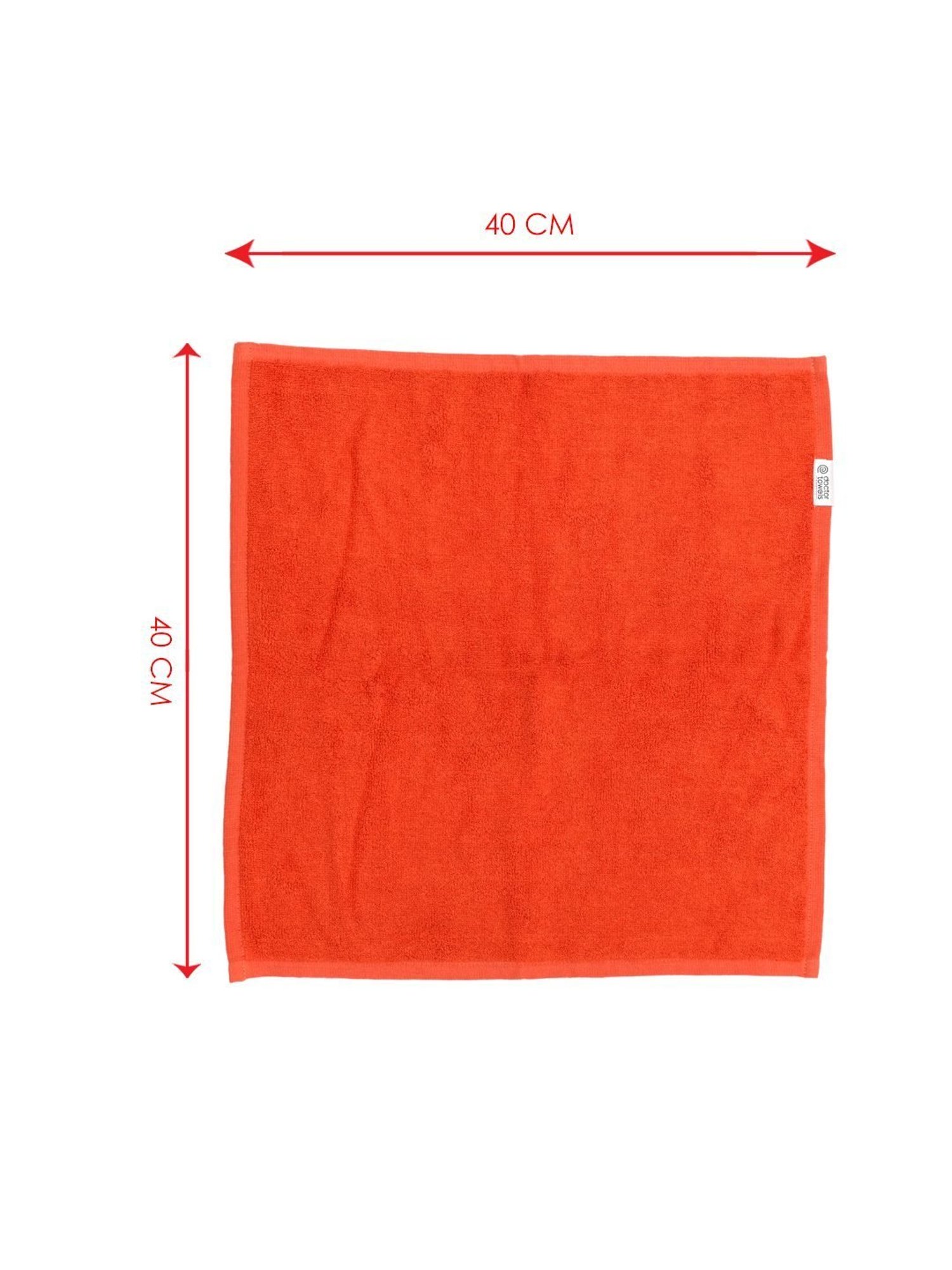 Doctor Towels Banana X Cotton Orange 550 GSM Viscose Face Towel (Set of 4)