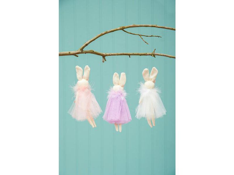 C&F Home Bunny Girls Easter Ornament, A/3