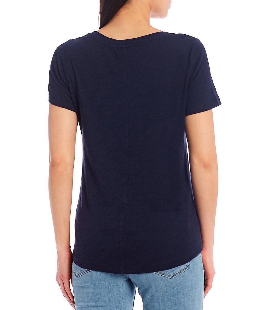 Liverpool Los Angeles Classic Slub Jersey Scoop Neck Short Sleeve Tee