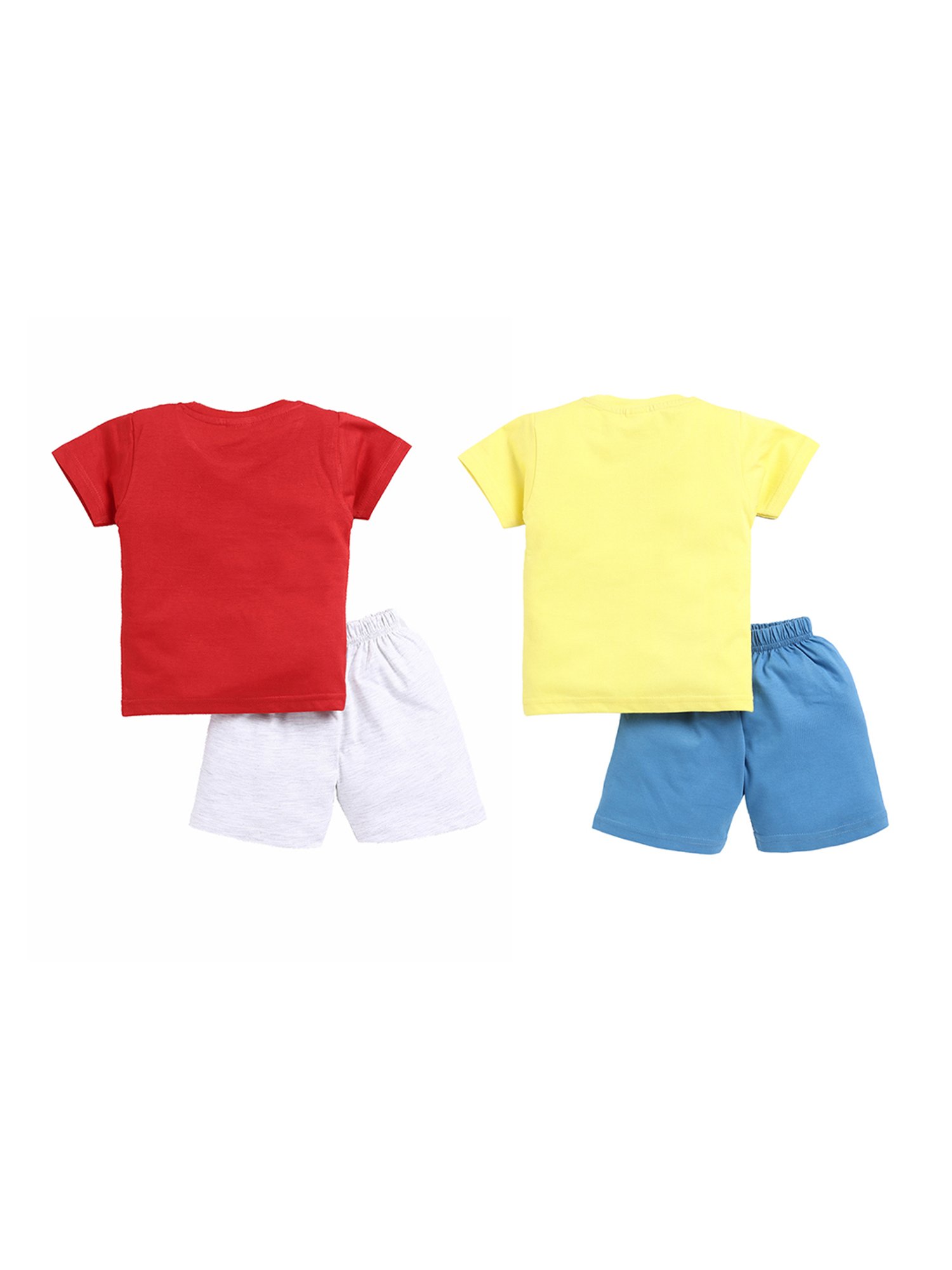 Todd N Teen Kids Multicolor Printed T-Shirt with Shorts (Pack Of 2)