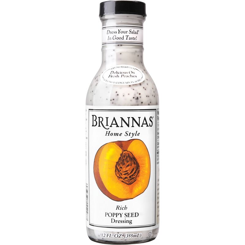 Briannas Home Style Rich Poppy Seed Salad Dressing - 12fl oz