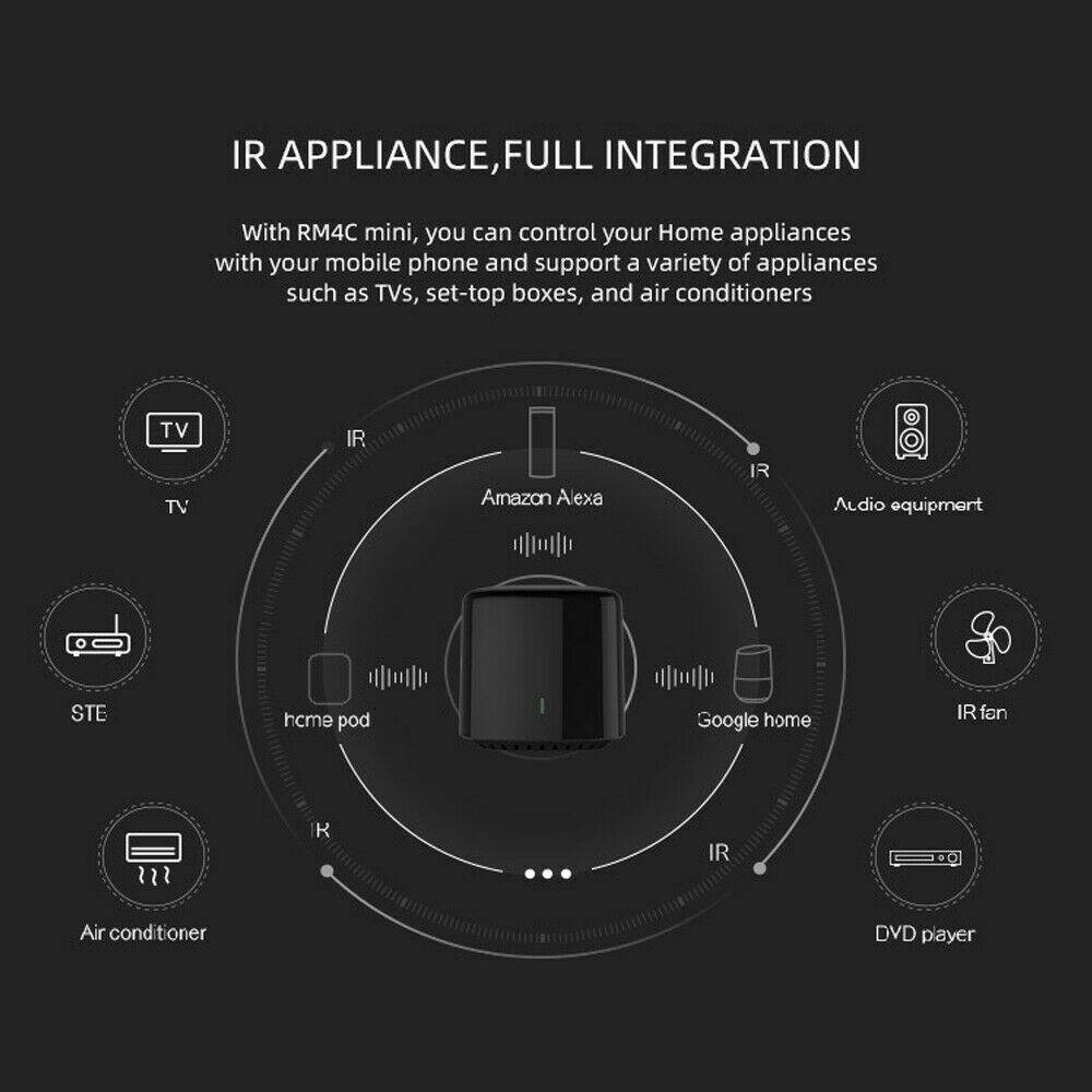 RM4C Universal 4G WIFI IR Remote Controller Voice Timer APP Smart Control