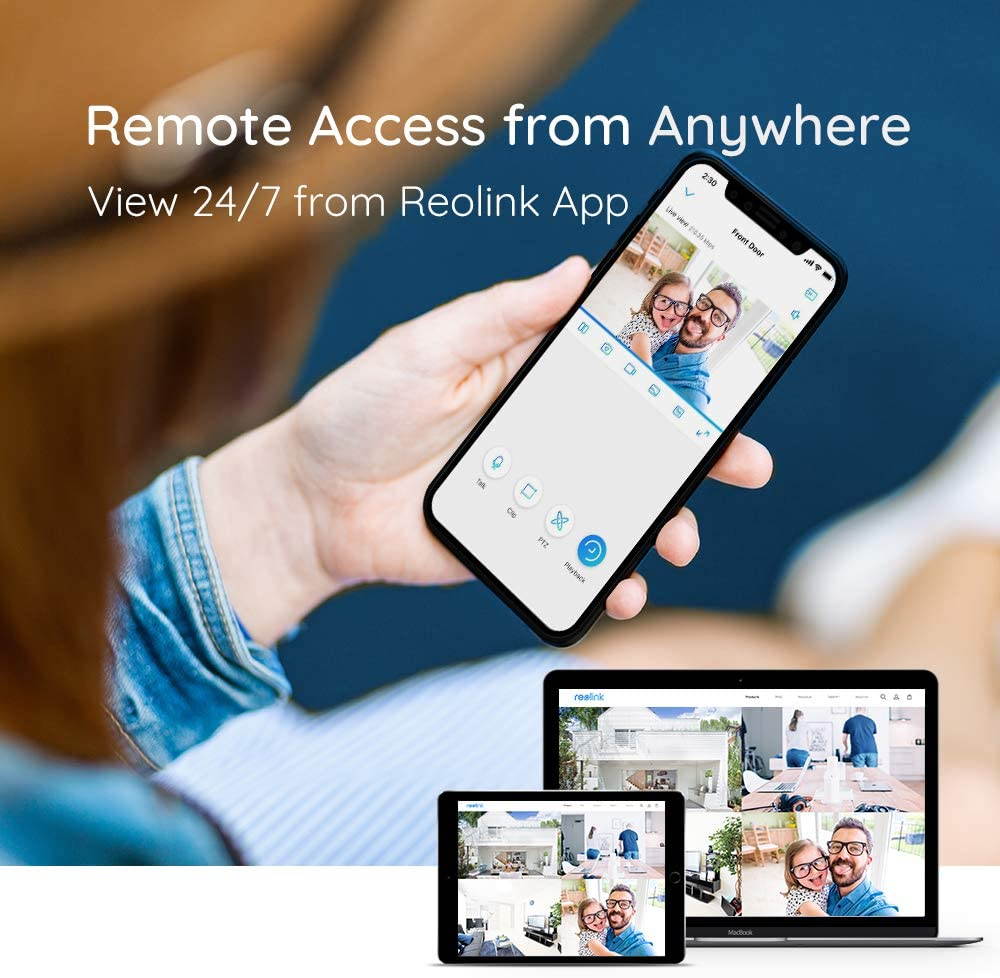 Reolink 5MP 16CH POE Security Camera System, 8pcs 5MP PoE Cameras with 16 Channel PoE NVR Recorder, Pre-Installed 3TB Hard Drive, Waterproof for Outdoor Indoor Use, 24/7 Recording,100ft Night Vision