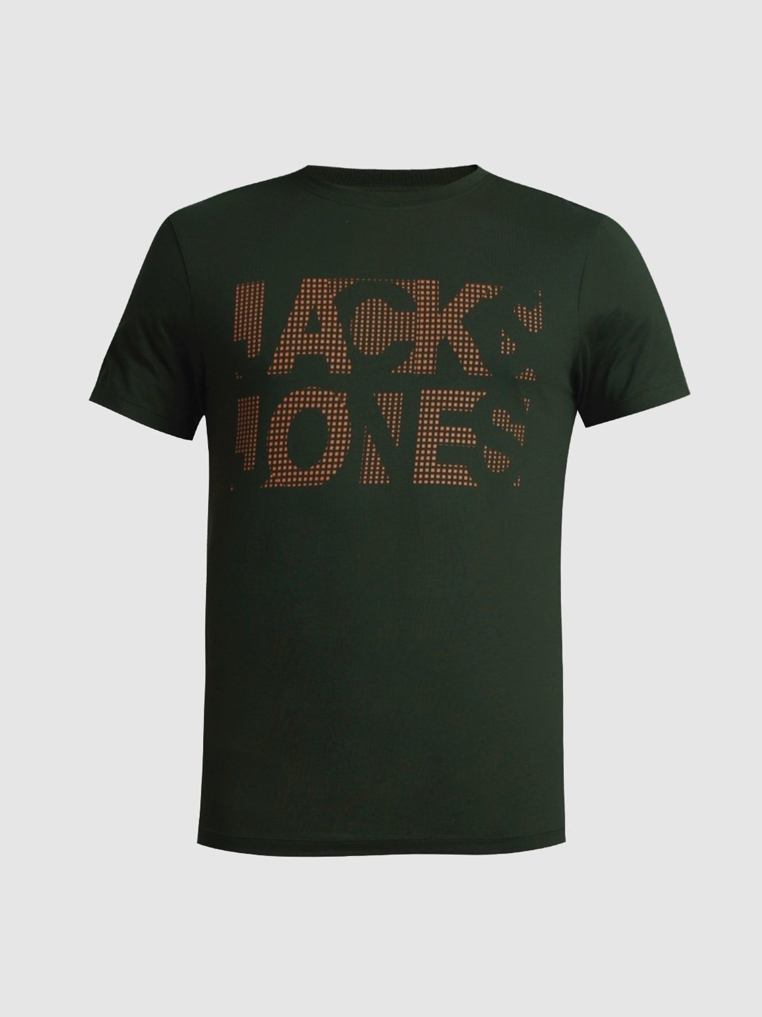 Jack & Jones Forest Night Cotton Slim Fit Printed T-Shirt