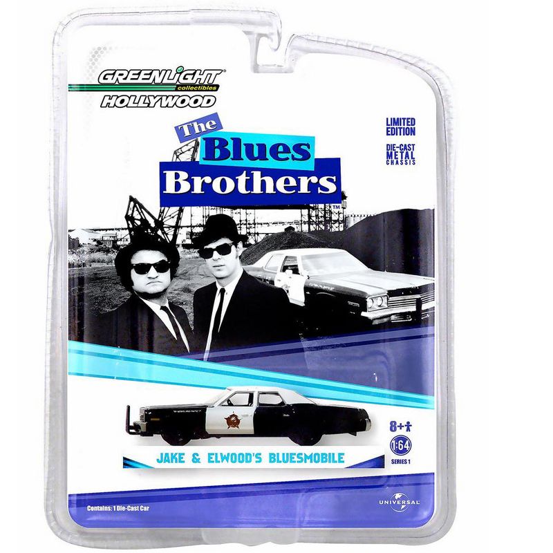 1974 Dodge Monaco Bluesmobile "The Blues Brothers" (1980) Movie 1/64 Diecast Model Car by Greenlight