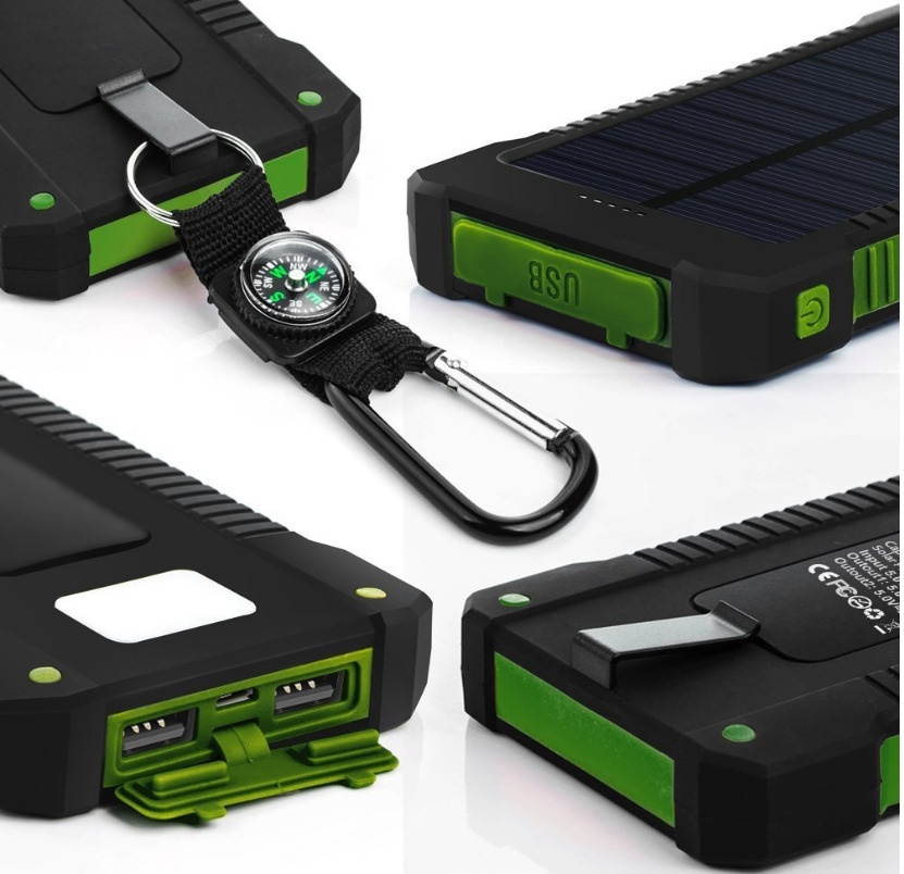 2000000mAh Dual USB Portable Solar Battery Charger Solar Power Bank For Phone GR