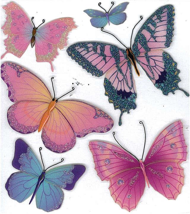 Jolee's Boutique Dimensional Stickers-Butterflies