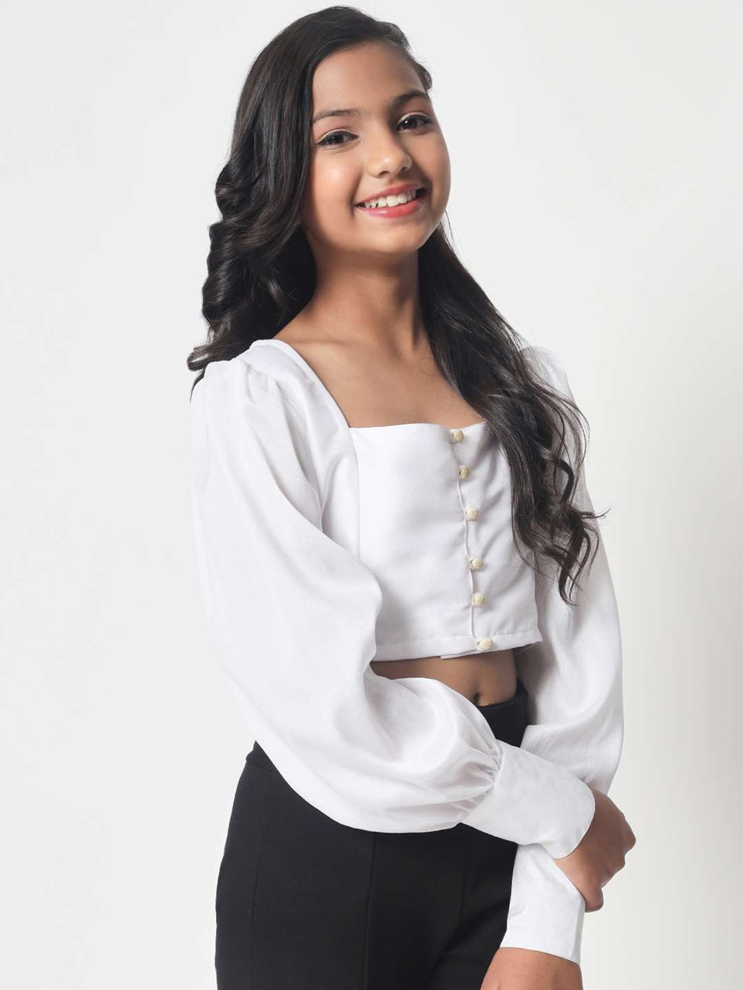 Tiny Girl Kids Pink Solid Top