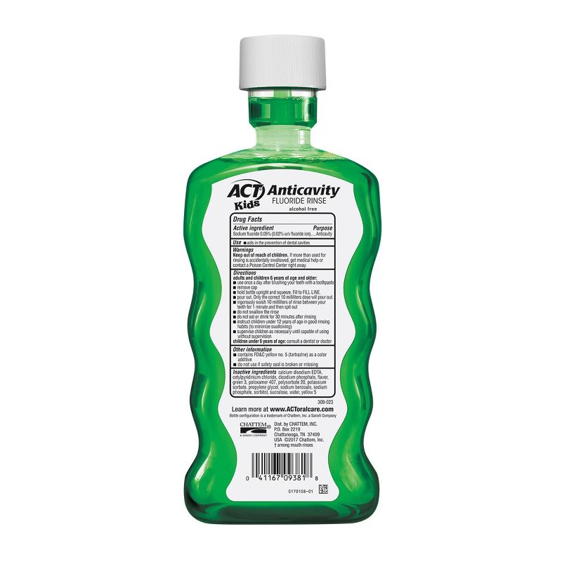 Act Kids Wild Watermelon Anticavity Fluoride Rinse - 16.9 fl oz