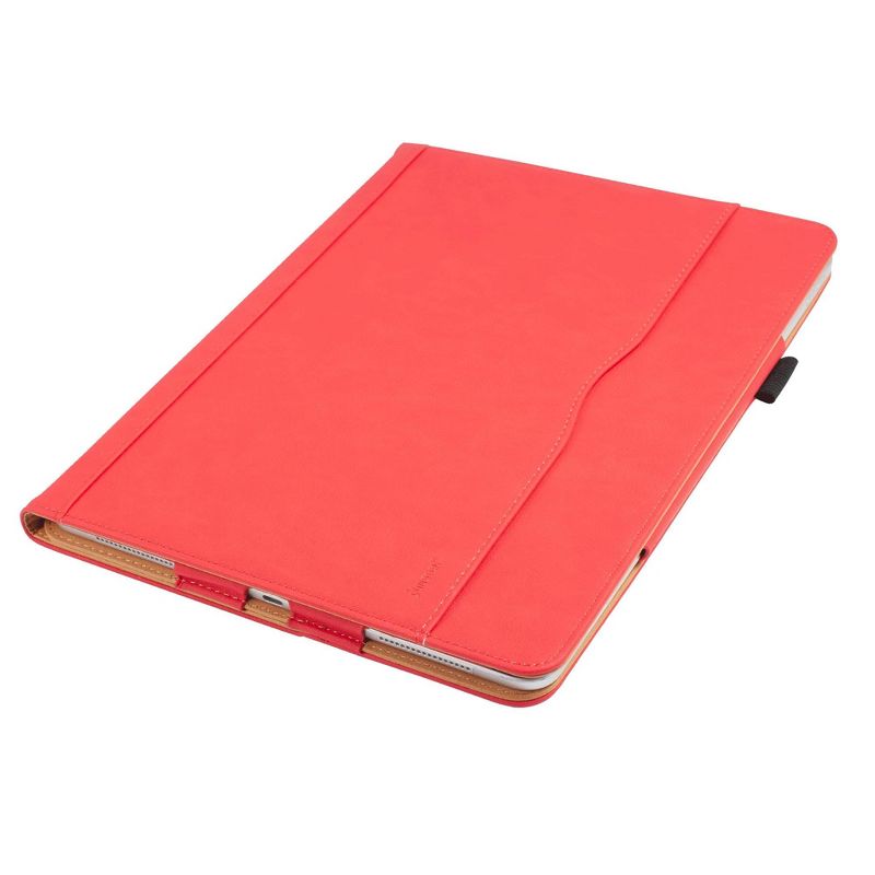 Insten - Soft TPU Tablet Case For iPad Pro 12.9" 2020, Multifold Stand, Magnetic Cover Auto Sleep/Wake, Pencil Charging, Red