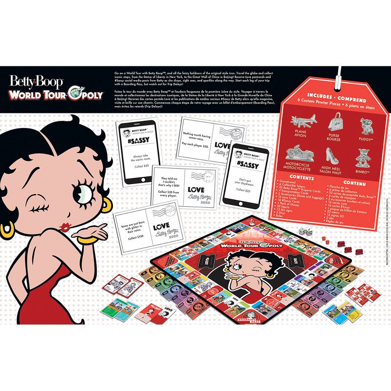 MasterPieces Betty Boop - World Tour Opoly Board Game