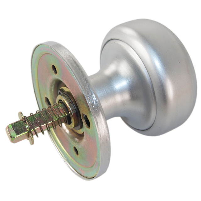 Maxtech 10332 Satin Chrome US26D Interior Exterior Knob Rose Kit For Thru Bolted Ornamental Iron Gate Door Mortise Lock Sets (Compatible With Marks 22AC)