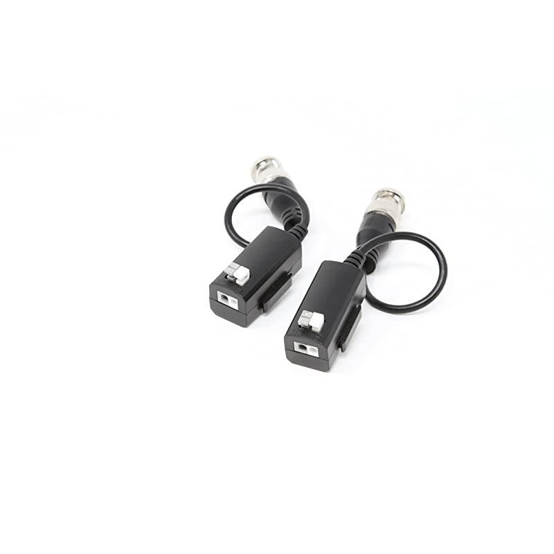 Pairs CCTV Balun for BNC Video Transmission via Cat 5e / Cat 6, Support 4K Video with Built-in Transient Voltage Surge Protection Pairs
