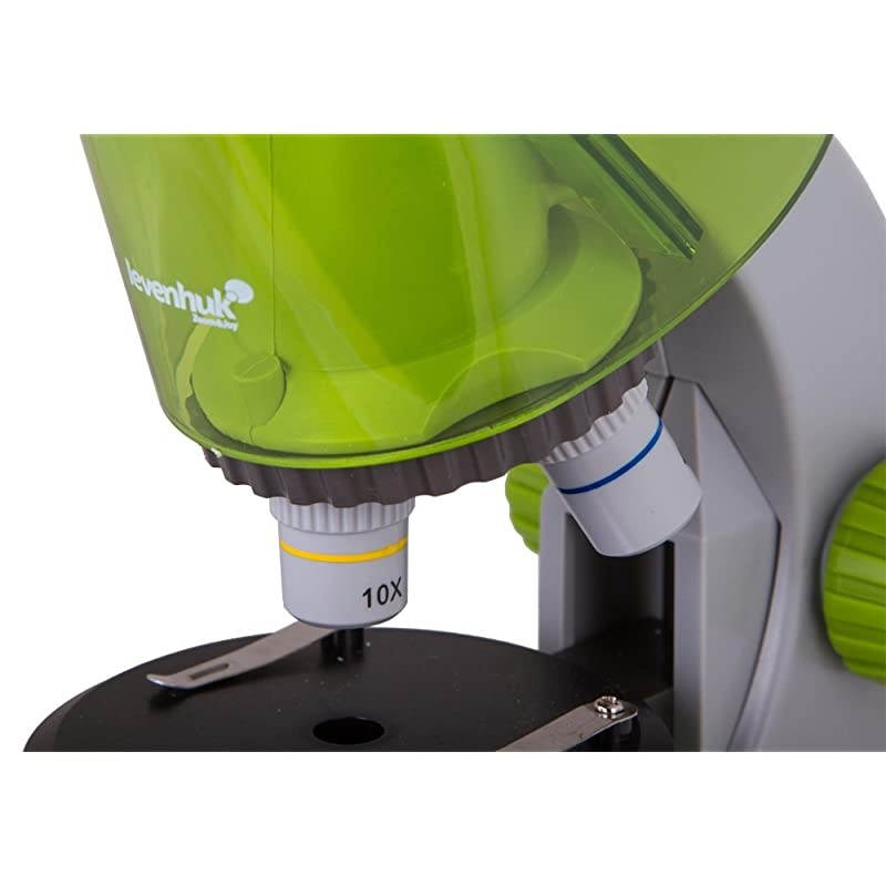 LabZZ M101 Lime Microscope for Kids with Experiment Kit &ndash; Choose Your Favorite Color