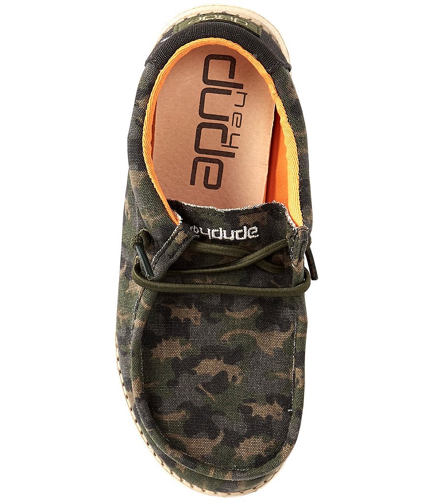Hey Dude Boys' Wally Camodino Washable Slip-Ons (Youth)