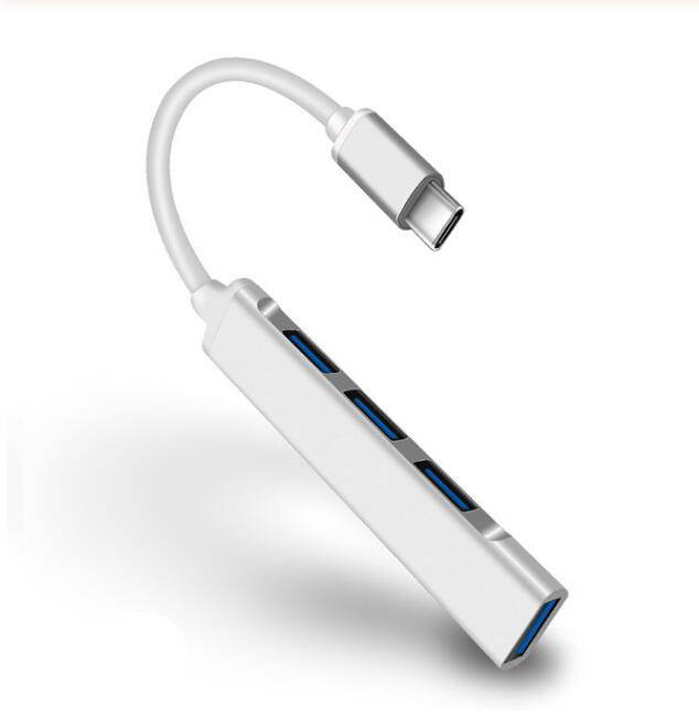 USB 3.0 Hub, Portable SuperSpeed 4 Port USB 3.0 Hub with Built-in Cable , USB Extension Multi-function USB Dock Hot Swapping Support for  Mac, PC, USB Flash Drives and Other Devices