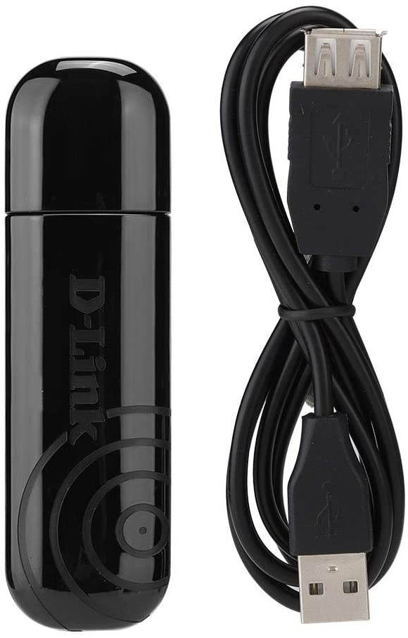 ASHATA Wireless Network CardWireless USB Adapter DWA-140 RT5372 300M High Speed Network Card Wireless LAN USB Adapter for Laptop Desktop2.4GHz USB Network Card with Built-in Antenna