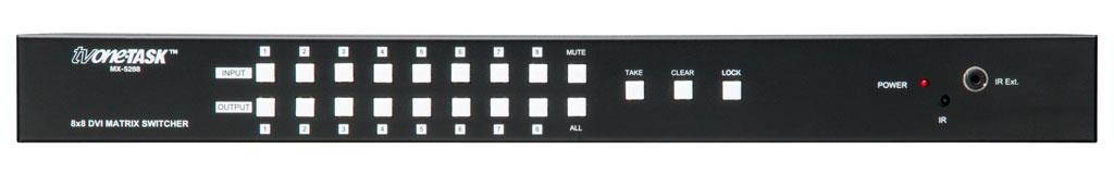 TV One - MX-5288 - 8x8 DVI-D Matrix Routing Switcher - Max Res WUXGA 1080p