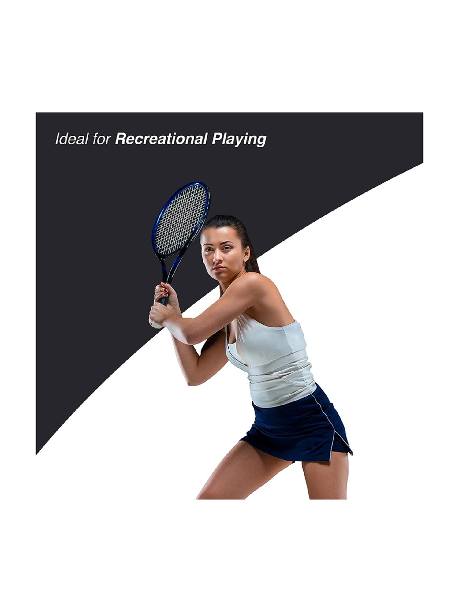 Cosco MAXPOWER Tennis Racquet (Navy) Size - Standard