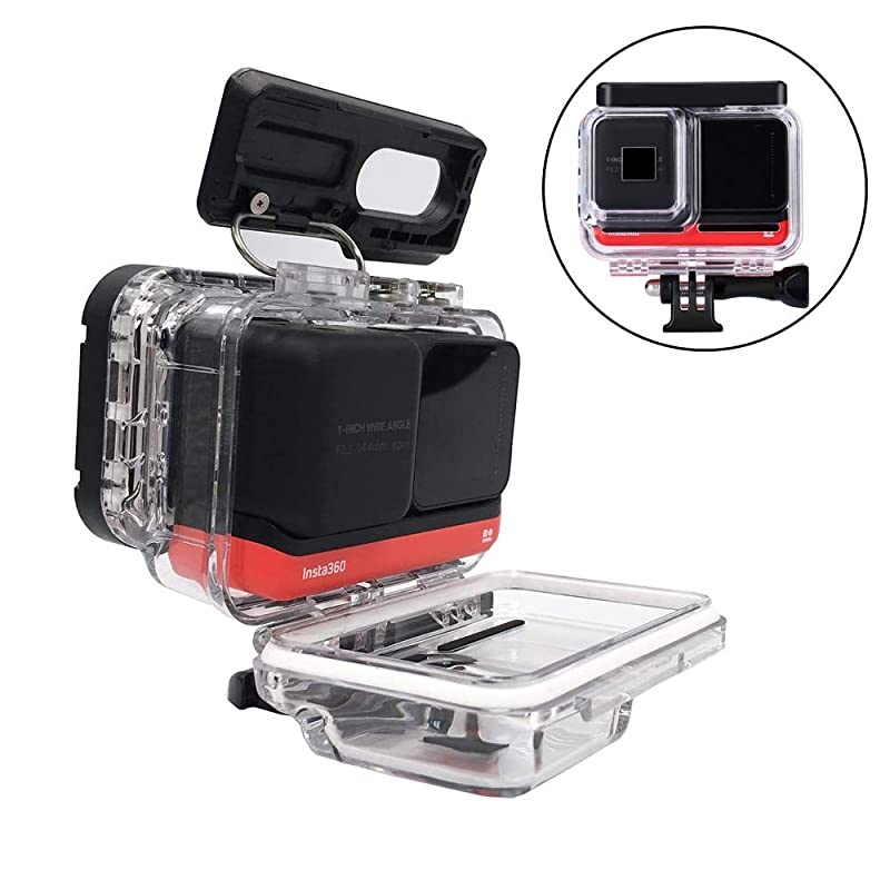 Housing Case for Insta360 ONE R 1 Inch Edition Underwater Diving Protective Shell 60M196FT with Bracket Accessories