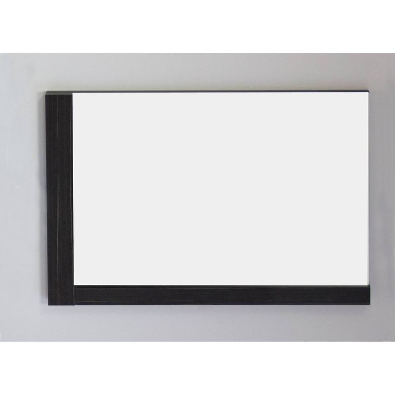 35.5" D1 Modern Plywood Melamine Mirror Dark Gray - American Imaginations