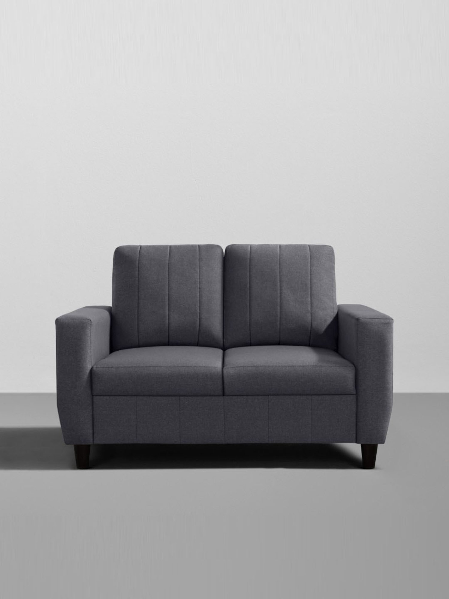 Sleepyhead Bae Stone Grey Fabric 2 Seater Sofa