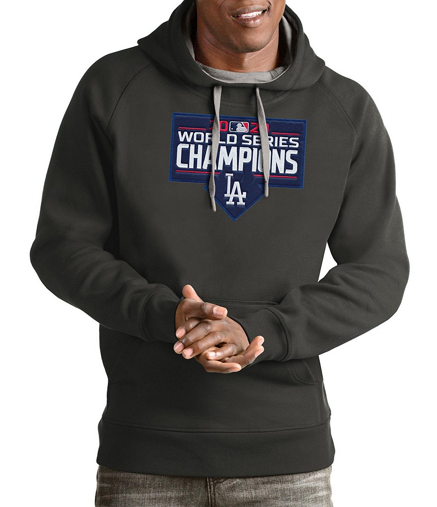 Antigua Los Angeles Dodgers 2020 MLB World Series Champions Victory Pullover Long-Sleeve Hoodie