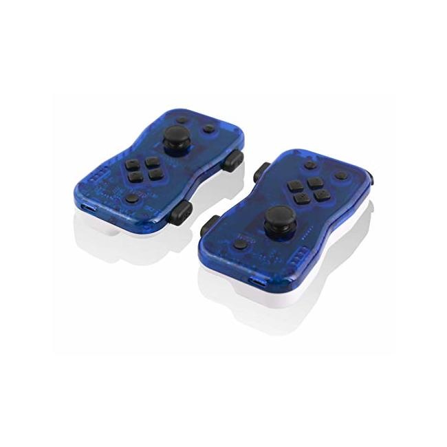 Nyko Dualies Pair of Motion Controllers with Included USB Type-C Charging Cable, Joy-Con Alternative for Nintendo Switch Blue/White