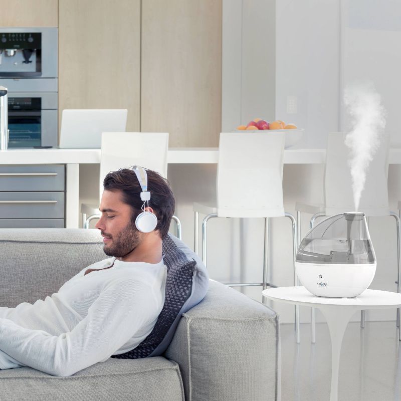 Pure Enrichment MistAire Silver Ultrasonic Cool Mist Humidifier