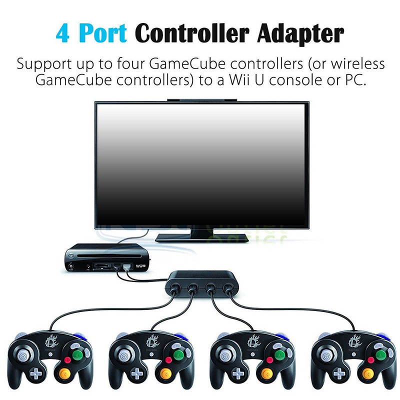 4-In-1 Battery Pack + 4-Seat Charge for Wiiu / Wii