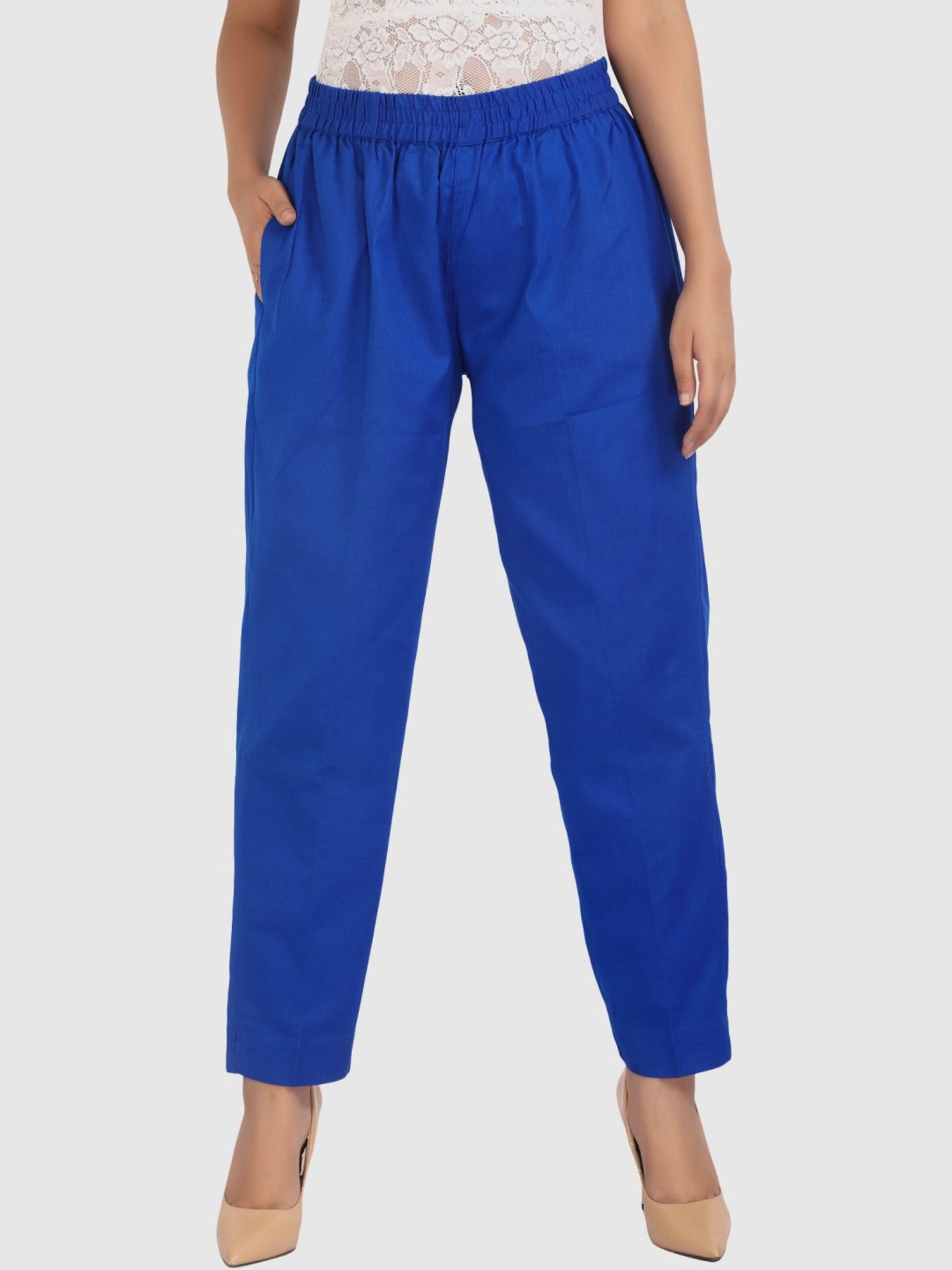 Cotton Culture Royal Blue Cotton Pants