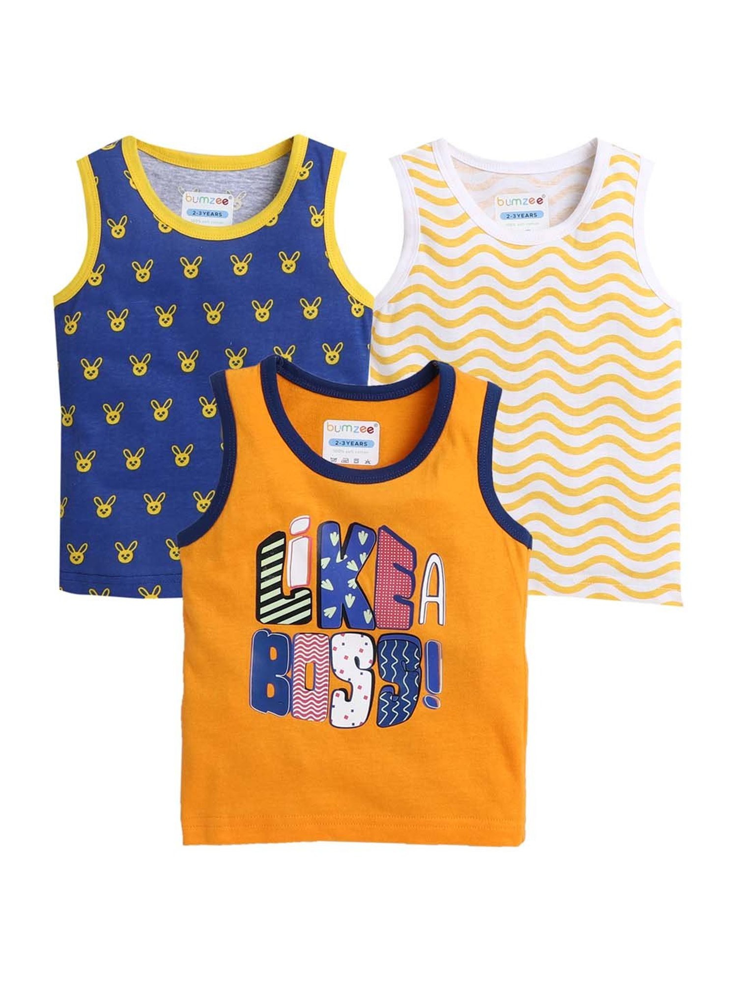 Bumzee Kids Multicolor Cotton Printed T-Shirt