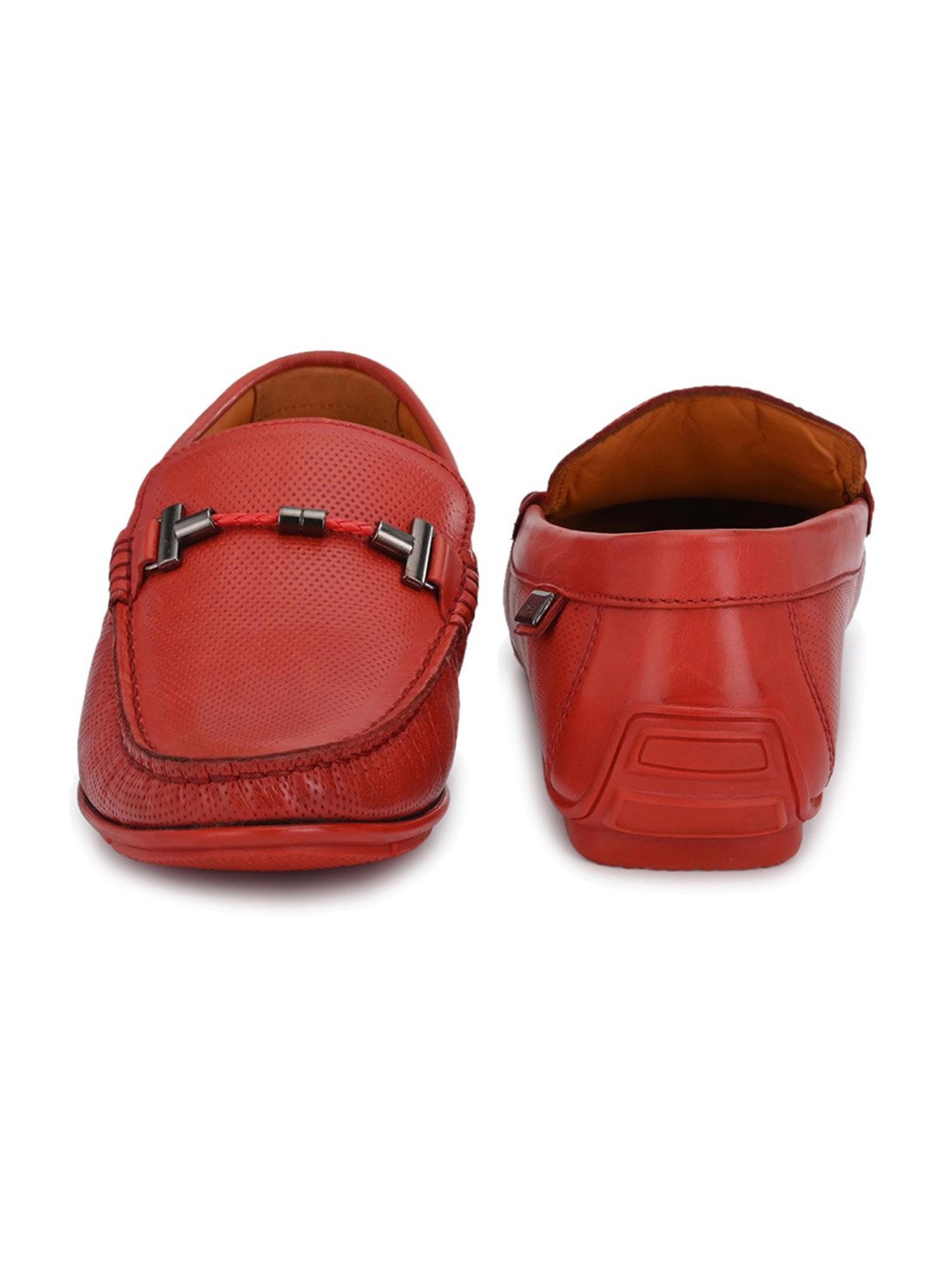 Hitz Men's Red Casual Loafers