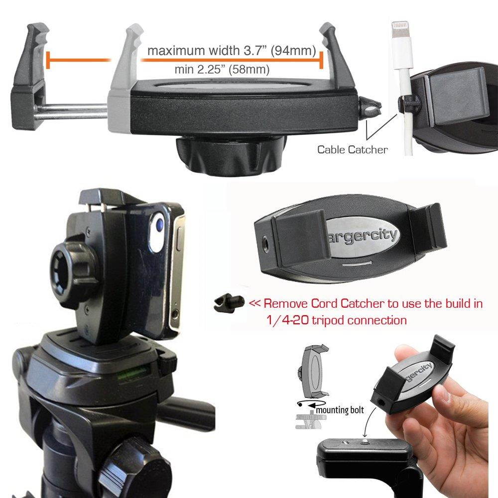 ChargerCity 18" Heavy Duty Aluminum Metal Seat Rail AMPS Bolt Drill Floor Truck Car Mount for Apple iPhone XR XS MAX X 8 7 Plus Samsung Galaxy S9 Note LG V30 (Compatible for Industrial Fleet Use)