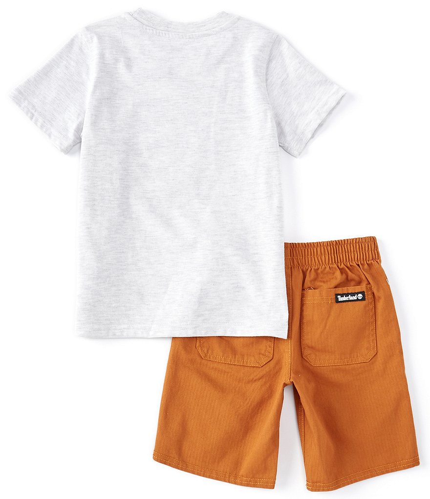 Kinetic by Class Club Little Boys 2T-7 Short-Sleeve Play Hard Performance Tee and Shorts Set