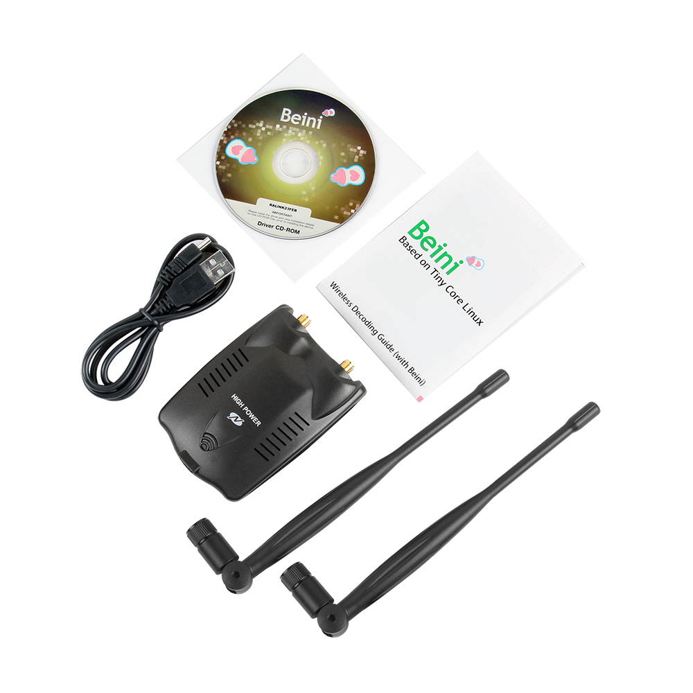 USB WiFi Adapter High Power Dual wifi Antenna 5dB 150Mbps Wireless Network Card Wireless WiFi Receiver Adaptador WiFi