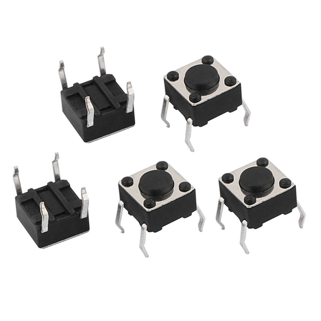 5Pcs 6mmx6mmx4.3mm Panel PCB Momentary Tactile Tact Push Button Switch 4 Pin DIP