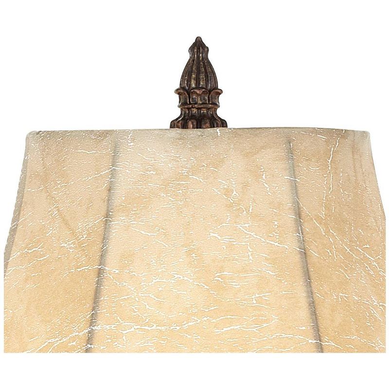 Barnes and Ivy Swing Arm Wall Lamps Set of 2 French Bronze Plug-In Light Fixture Faux Leather Shade Bedroom Living Room Reading