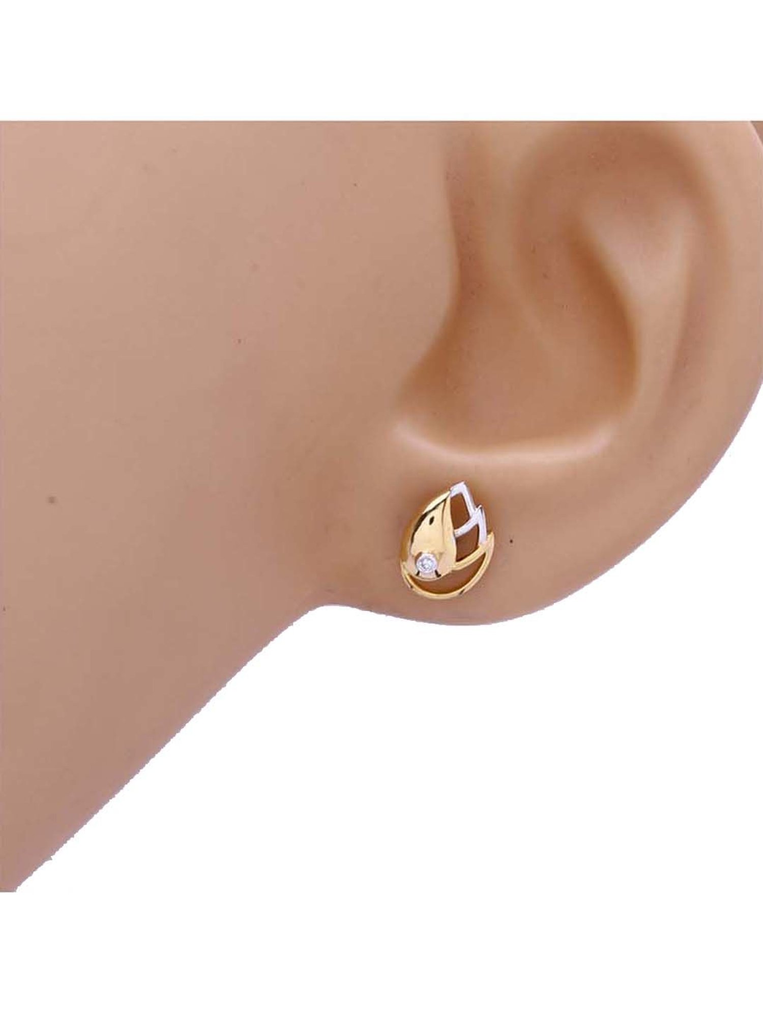 Waman Hari Pethe Jewellers 18k Gold & Diamond Earrings for Women