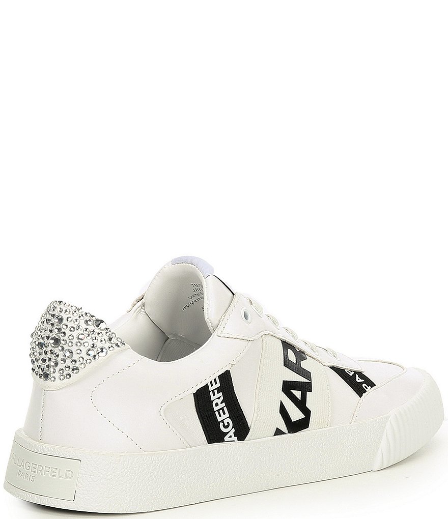 KARL LAGERFELD PARIS Jaylee Logo Printed Lace-Up Sneakers