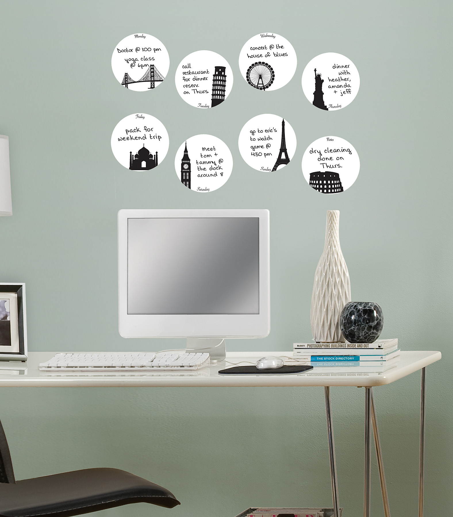 Holiday Dry Erase Weekly Dots