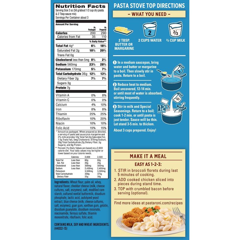 Pasta Roni Shells & White Cheddar 6.2oz