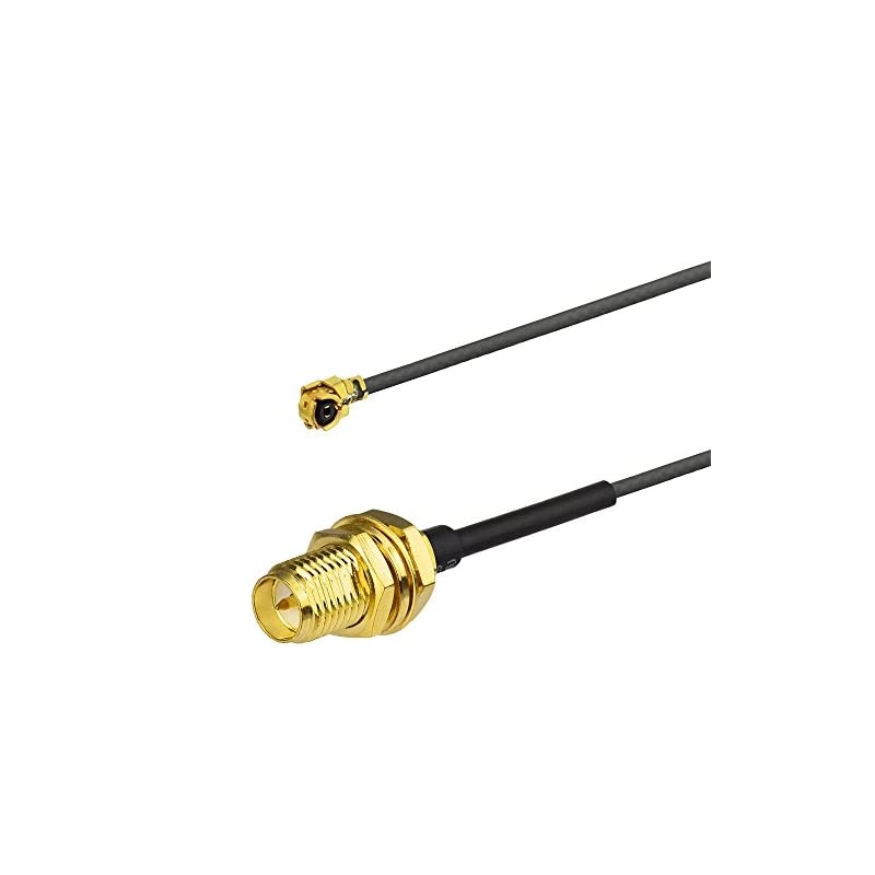 Dual Band WiFi 24GHz 5GHz 58GHz 6dBi RPSMA Male Antenna 15cm 6 inch UFL IPX IPEX to RPSMA Female Pigtail Cable 2Pack for Wireless Mini PCI Express PCIE Network Card WiFi Adapter Router