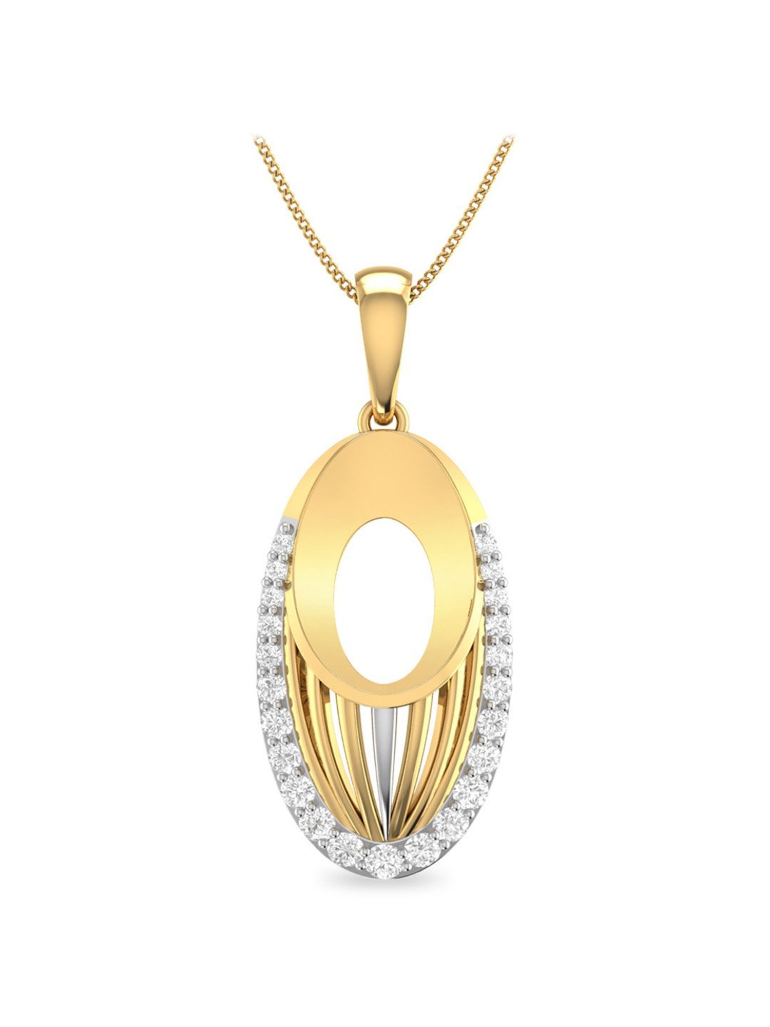 PC Jeweller Dermod 18k Gold Pendant without Chain for Women