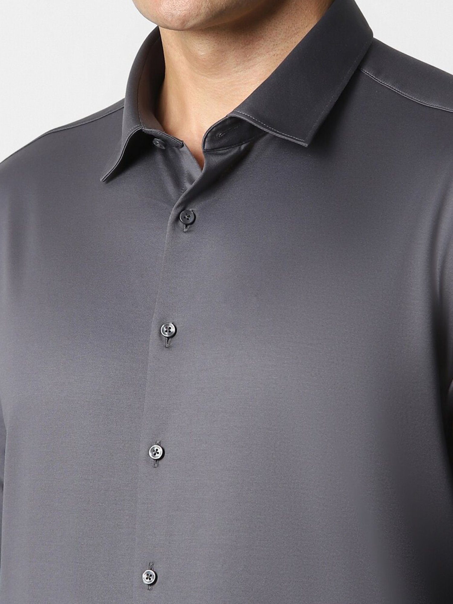 Arrow Sport Dark Green Cotton Slim Fit Shirt