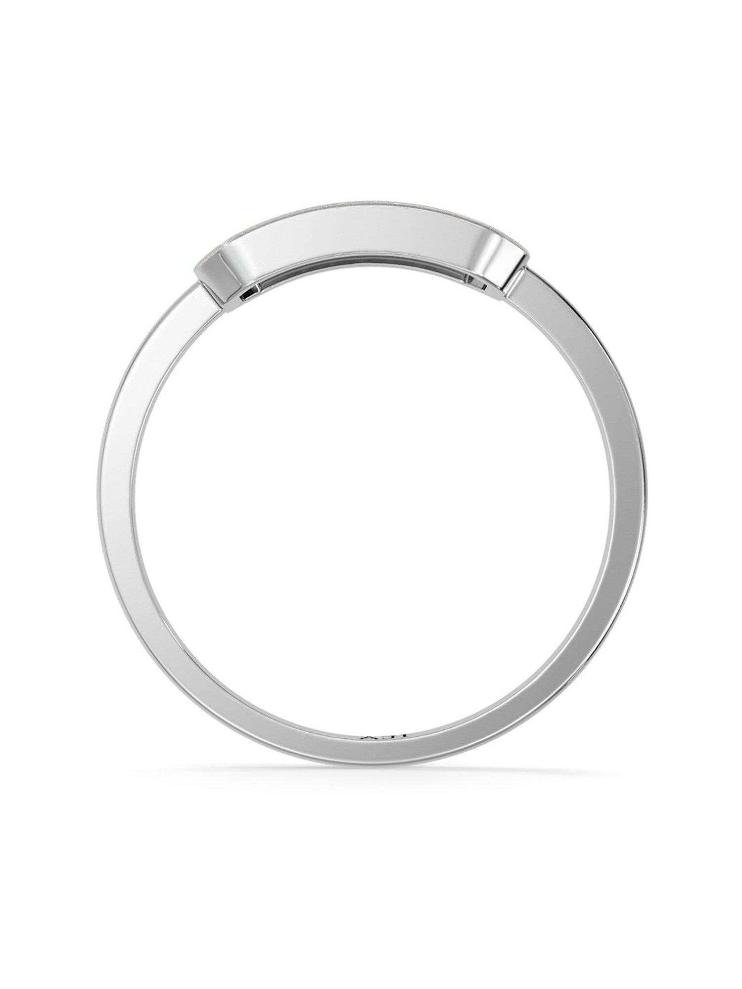 Joyalukkas Polished Extravagant Men's Platinum Ring