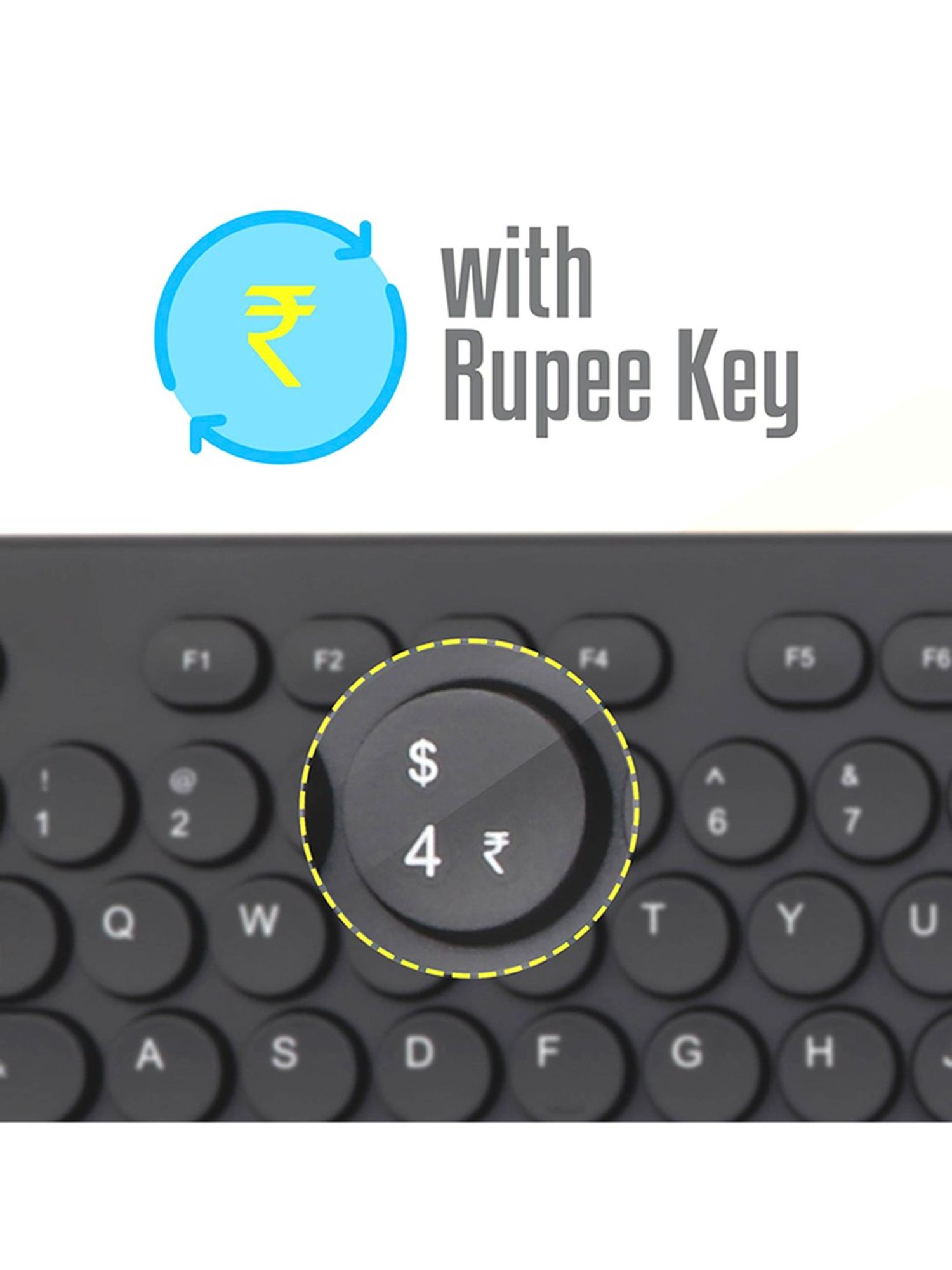 Zebronics Zeb-K24, Retractable Stand, 1.5Mtr Cable, Chiclet Keys Wired USB Desktop Keyboard (Black)