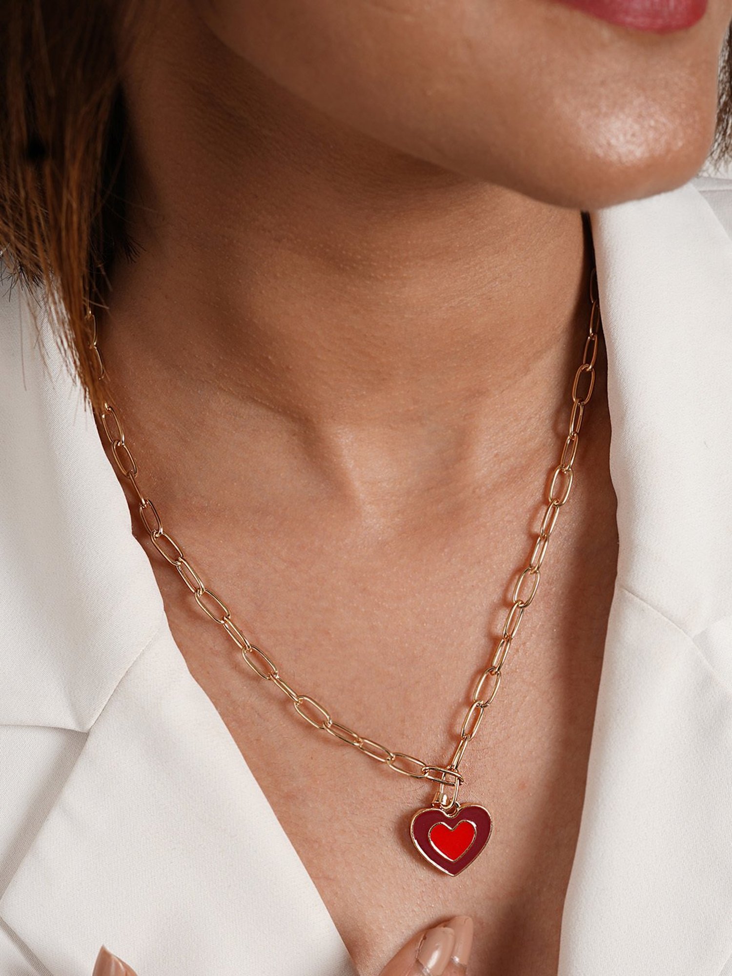 Joker & Witch Faye Heart Red Princess Necklaces