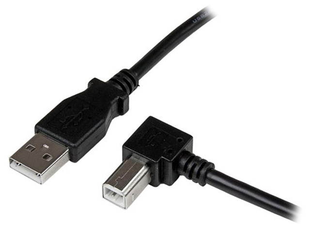 StarTech.com USBAB3ML USB 2.0 A to Left Angle B Cable - M/M